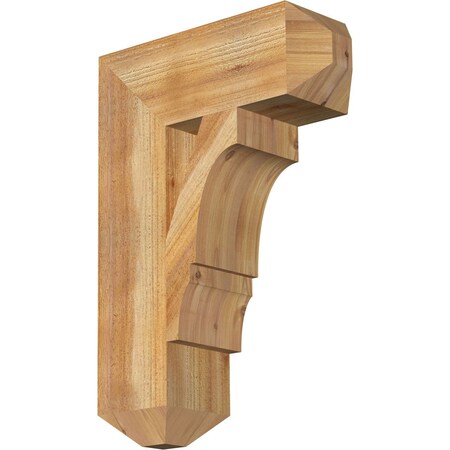 Ekena Millwork Balboa Craftsman Rough Sawn Bracket, Western Red Cedar, 6"W x 18"D x 26"H BKT06X18X26BOA04RWR